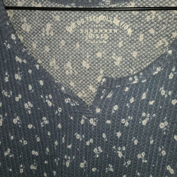 Aeropostale Long Sleeve Floral Shrunken Tee Size L - Picture 6 of 8